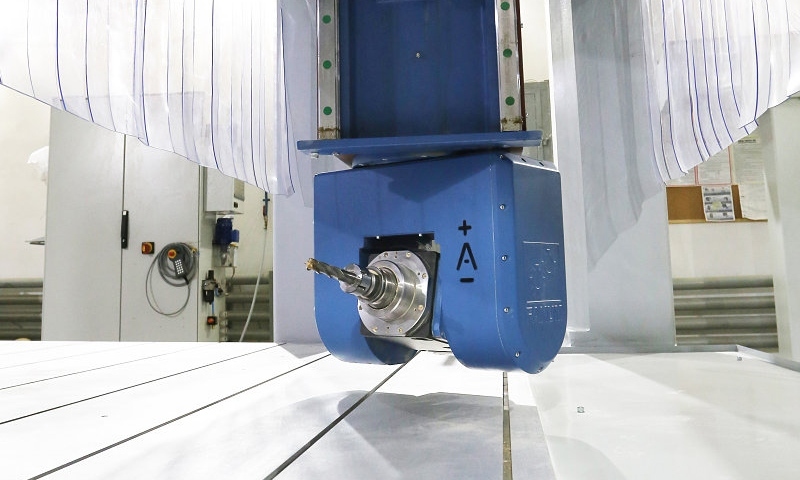 Automatischer Wechsel der Messer.