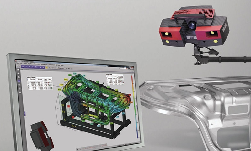 Precyzyjne skanowanie do celów pomiarowych.